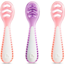 Munchkin Gentle Dip First Spoon, 3pk, Pink- Purple 4m+, 91510P