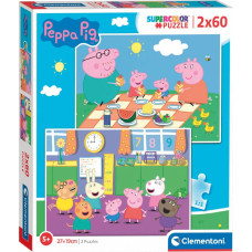 Clementoni puslekomplekt Peppa Pig 2x60 tk