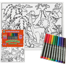 Splat Planet Colouring placemat DINOSAURS