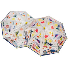 Floss & Rock Colour Changing Umbrella - Deep Sea, transparent