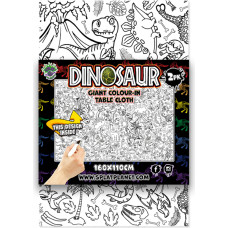 Splat Planet colour-in tablecloths, Dinosaur, 2 pcs.