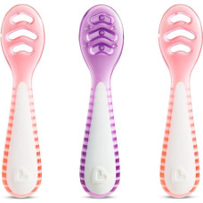 Munchkin Gentle Dip First Spoon, 3pk, Pink- Purple 4m+, 91510P