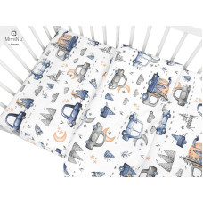 Miminu KIECZMERSKI Pościel C-2 100x135 MIMINU DESIGN Samochodziki niebieskie bawełna 100%