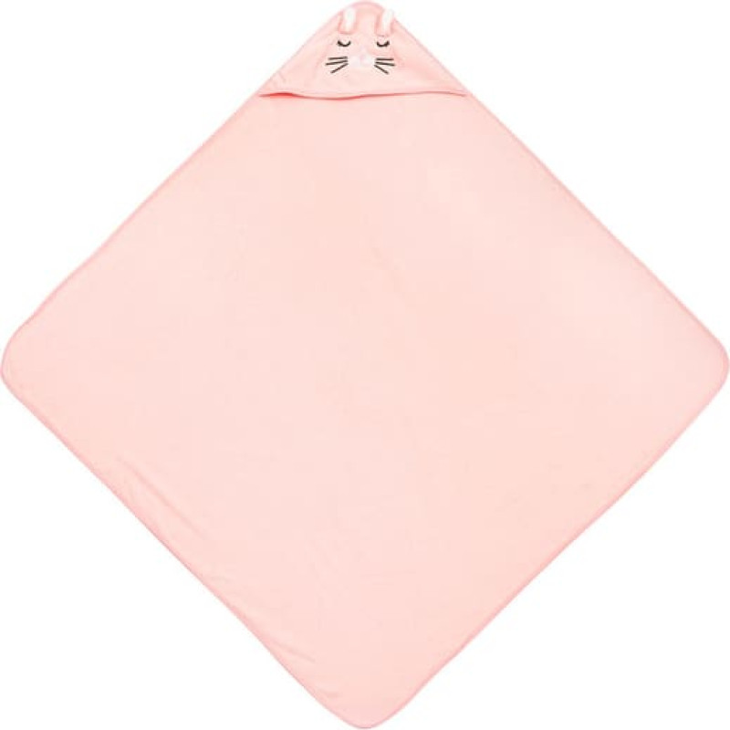 Sensillo BATHFRIENDS полотенце с капюшоном 100x100 RABBIT PINK