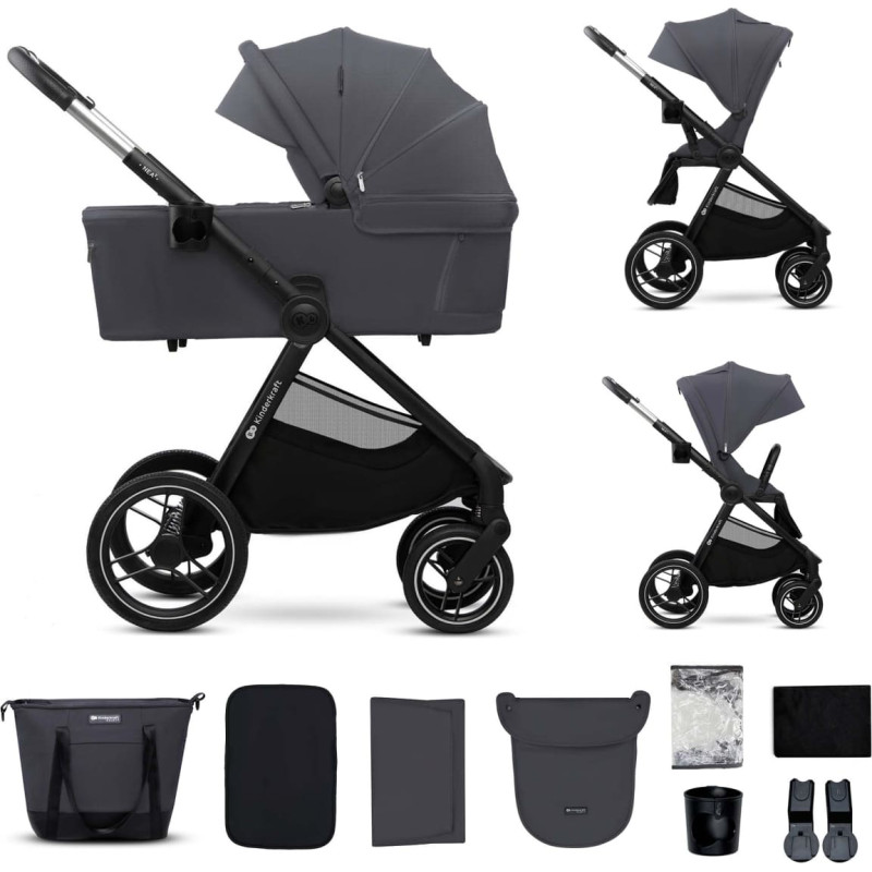 Kinderkraft Универсальная коляска 2IN1 NEA 2.0, deep grey, KSNEA002DGR2000