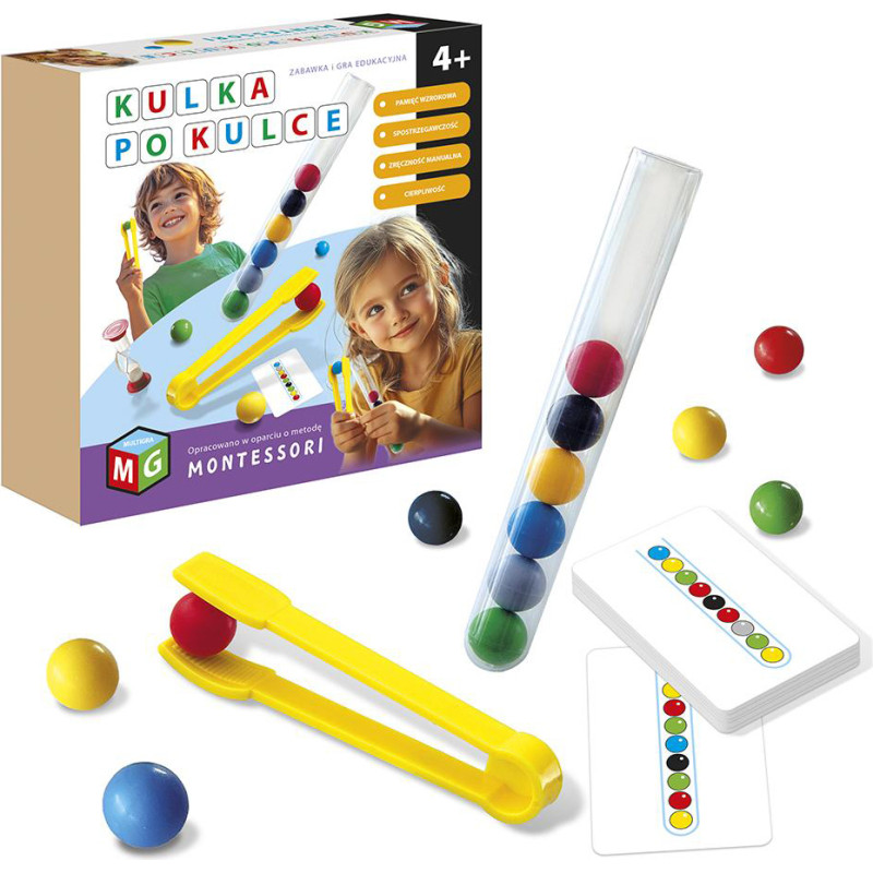 MONTESSORI-UKŁADANKA KULKA PO KULCE