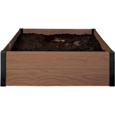 Keter Бордюр квадратной клумбы Maple Square 106х106х32см коричневый