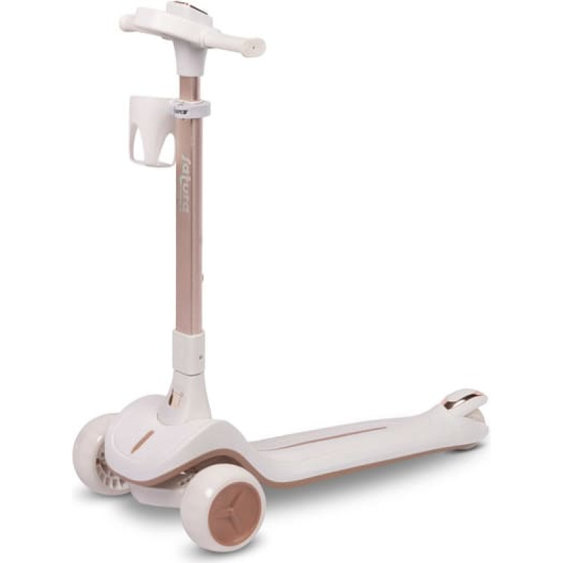 Toyz Трёхколёсный самокат SATURA WHITE