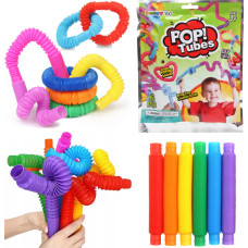 RURY SENSORYCZNE POP TUBE 6 SZTUK