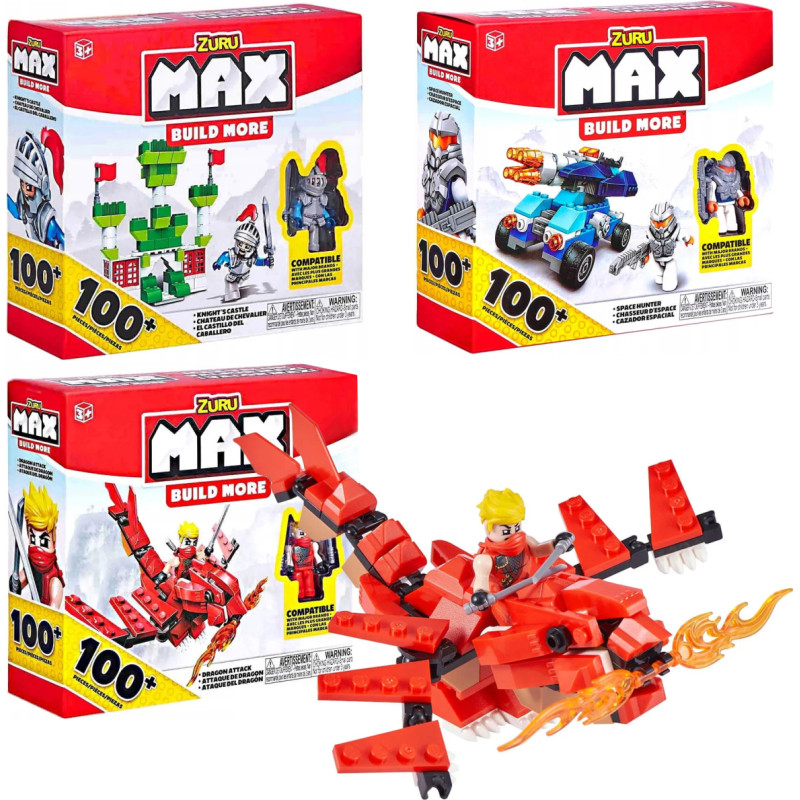 KLOCKI ZURU MAX 100 ELEM. 3 WZORY