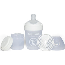 Twistshake Pro Double Anti-Colic Feeding Bottle 180ml Pastel White 79011
