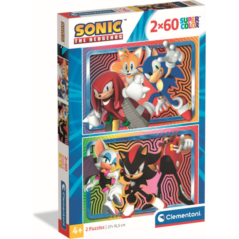 Clementoni CHILDREN PUZZLE Sonic 2025, 2x60 pcs,, 24821