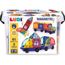 Ludi magnetic construction toy, vehicles