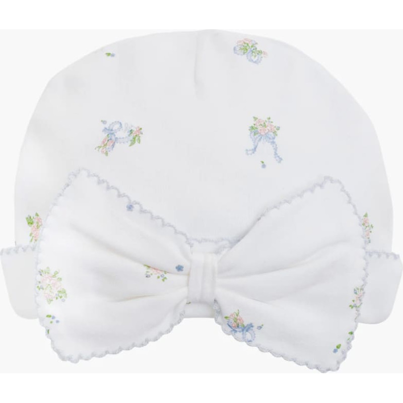 Livly Clothing Livly Kokvilnas Cepure Roses And Ribbons Bow Hat White