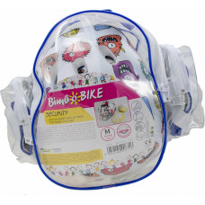 Bimbo Bike Набор из детского шлема, защиты на колени и локти, размер M, монстры