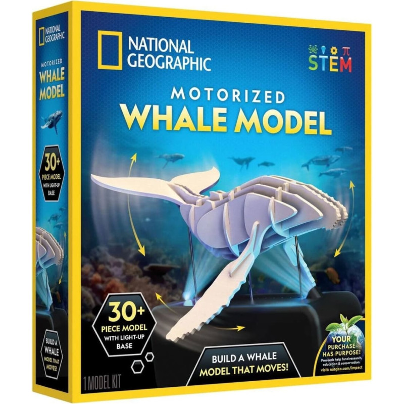 National Geographic interactive 3D puzzle Motorized Whale Model, RTMPZWHALE