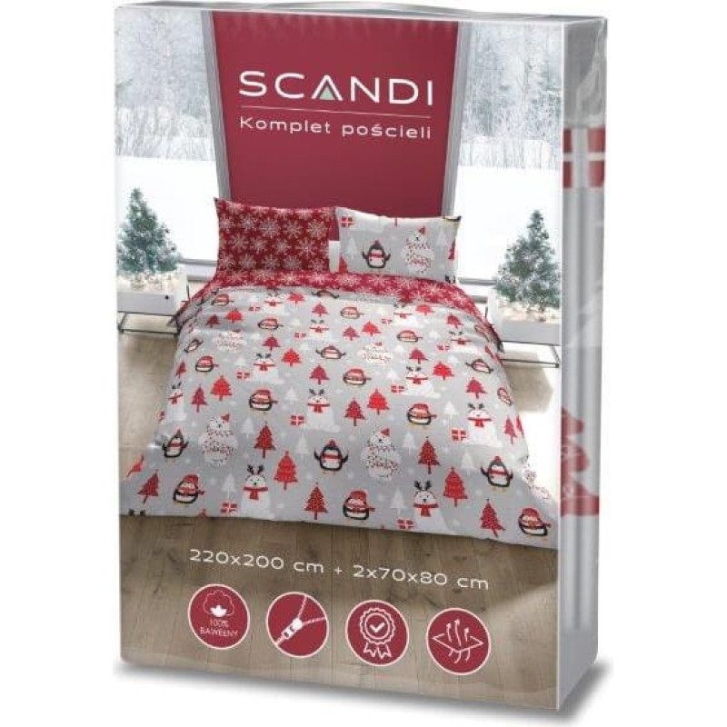 POŚCIEL KPL.220X200+2X70X80 BAW. SCANDI 069