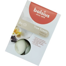 Bolsius Ароматические чайные свечи. 6 шт. True Scents, ваниль.