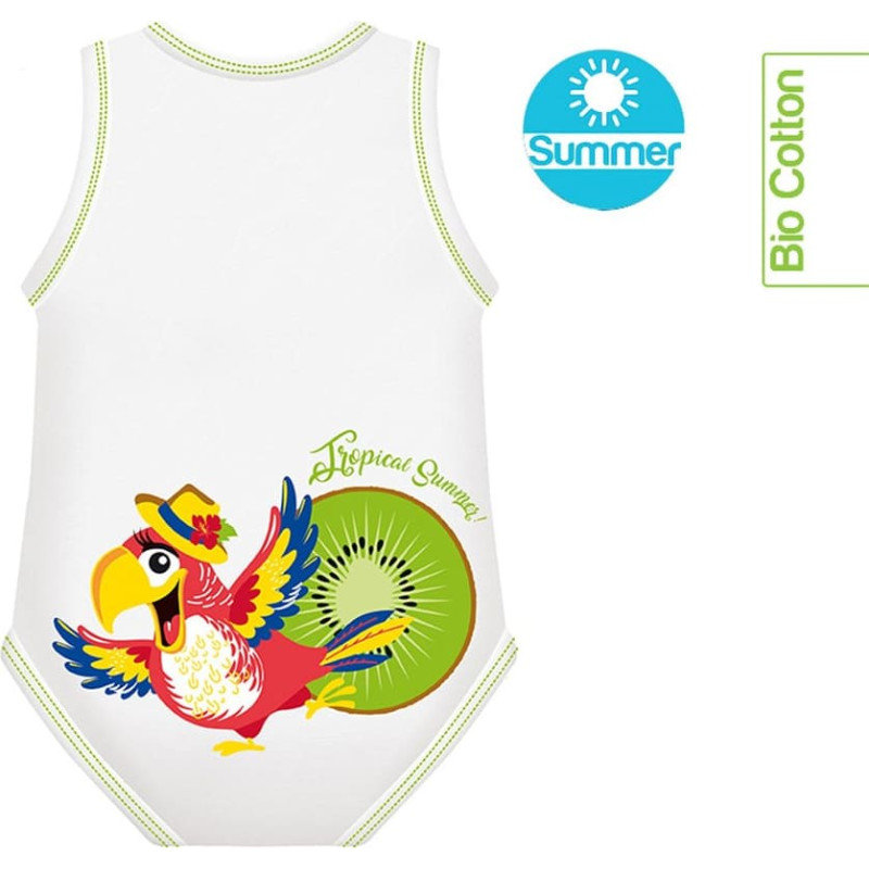 Growing body Bio Cotton Summer 0-36m parrot