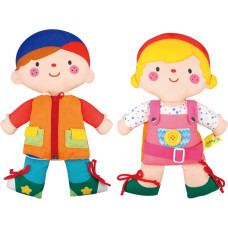 Ks Kids 2IN1 WAYNE & JULIADRESS UP DOLL