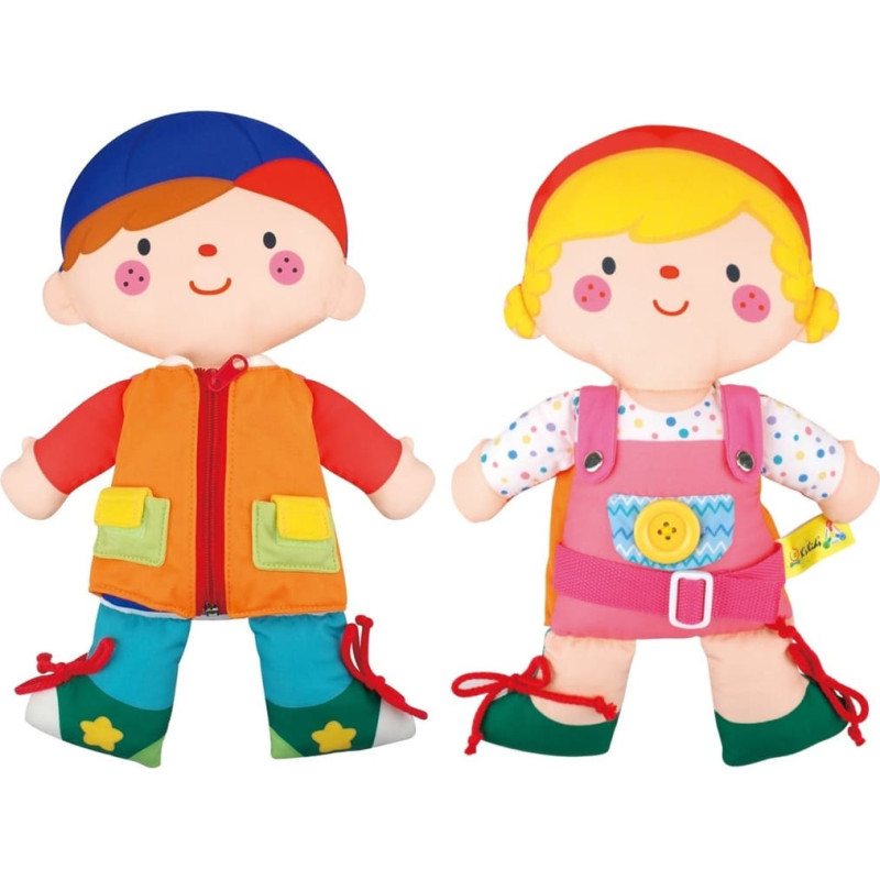 Ks Kids 2IN1 WAYNE & JULIADRESS UP DOLL