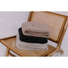 Womar Zaffiro – шерстяное одеяло «Nevada/Baranek», графитовый цвет, 75 × 100 см