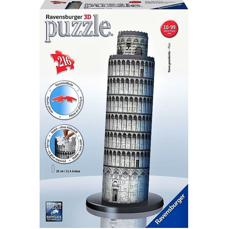 Ravensburger 3D пазл Пизанская башня, 216 элементов, 10+