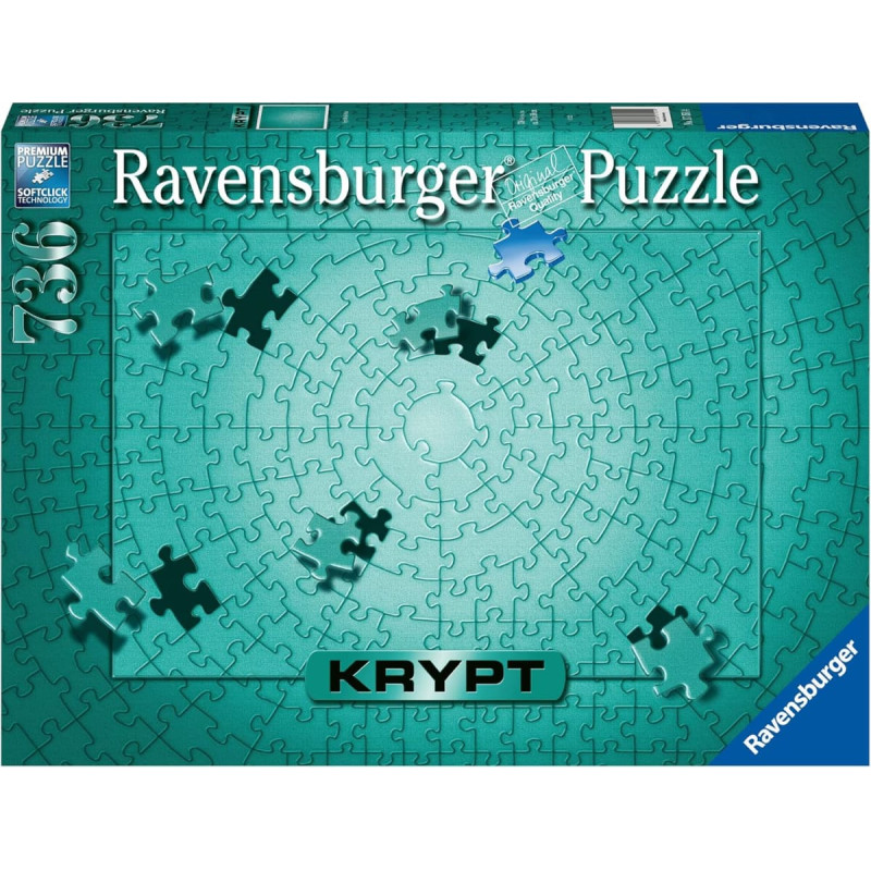 Ravensburger Пазл 736 эл. Krypt Металлик Мятный