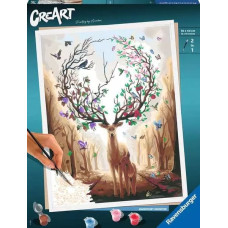 Ravensburger Картина по номерам &ndash; CreArt: Волшебный олень (Magic Deer)