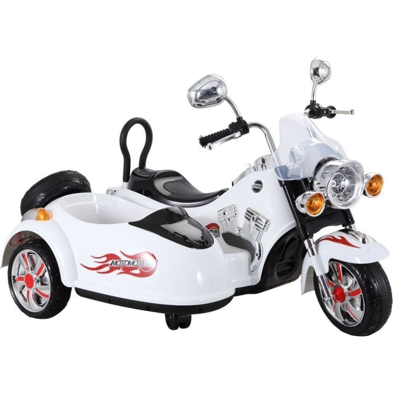 Lean- Motocikls ar blakusvāģi SX138 white [A]