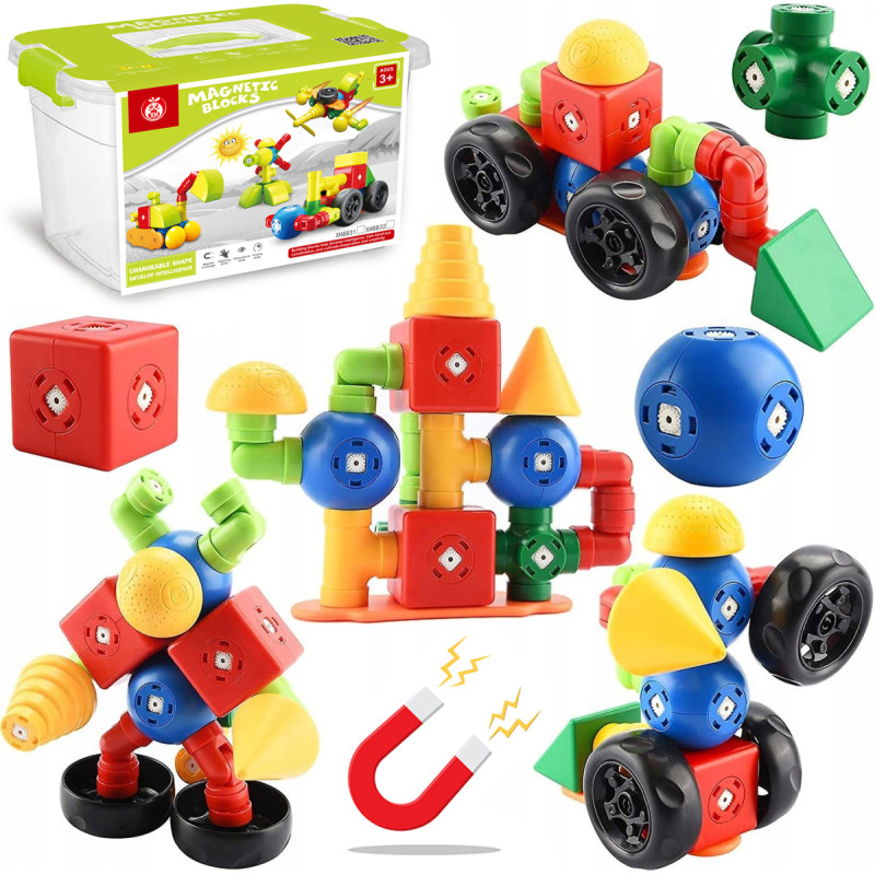 KLOCKI MAGNETYCZNE 24 ELEMENTY