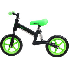 Bimbo Bike Детский беговел 12" "ANTI-SHOCK RUNNER", зеленый/черный