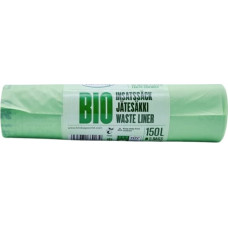 Biobag Компостируемые мусорные мешки BioBag 125/150L Superline (10 шт. в рулоне) 35 мкр. 68x91 см, зеленые.