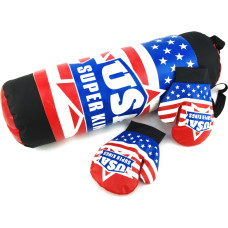 WOREK BOKSERSKI Z RĘKAWICAMI