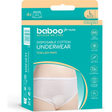Baboo Одноразовое хлопковое бельё, размер L, 4 шт.