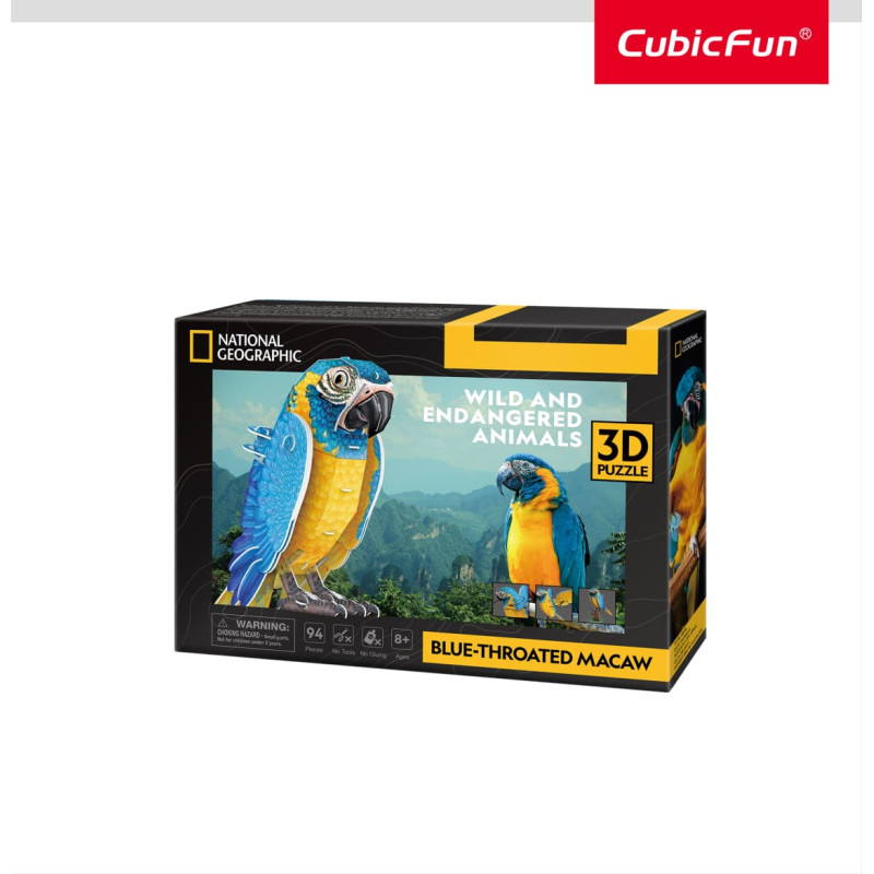 Cubic Fun CUBICFUN NATIONAL GEOGRAPHIC 3D пазл &laquo;Синегорлый ара&raquo;