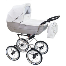 Baby Fashion RENEE Универсальная коляска 3в1, R-2 Белый-серый (white-grey)