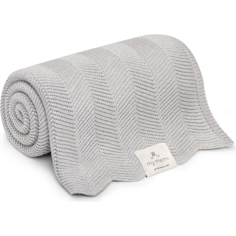 My Memi Bambusa Pleds 80х100 Light  Grey-Fir