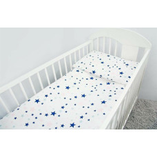 Ankras Cover set -  2 pcs - 120x90, 40x60 - STARS - PINK