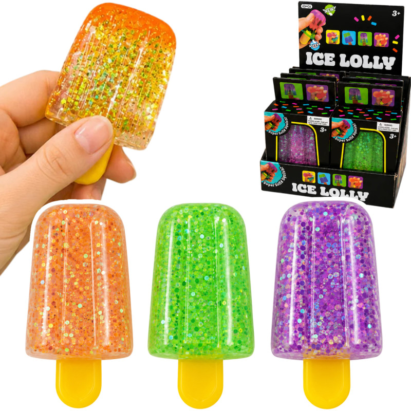 GNIOTEK SQUISHY LODY NA PATYKU BROKATOWE