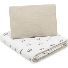 Sensillo COT SET MUSLIN CARS