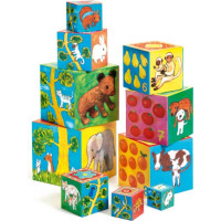 DJECO Кубики-пирамида -  Мои друзья 10эл., DJ08506