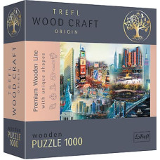 TREFL Wood Craft Деревянный пазл - Нью-Йорк - коллаж, 1000шт