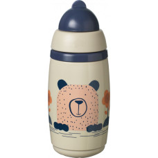 TOMMEE TIPPEE термобутылка с трубочкой INSULATED STRAW 266ml, 12m+, grey, 447824 СКИДКА