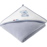 AKUKU BEAR полотенце с капюшоном 100x100см A1258