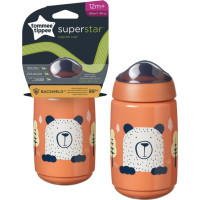 TOMMEE TIPPEE Тренировочная поильник WEANING SIPPEE, 12m+, 390ml, red, 447829