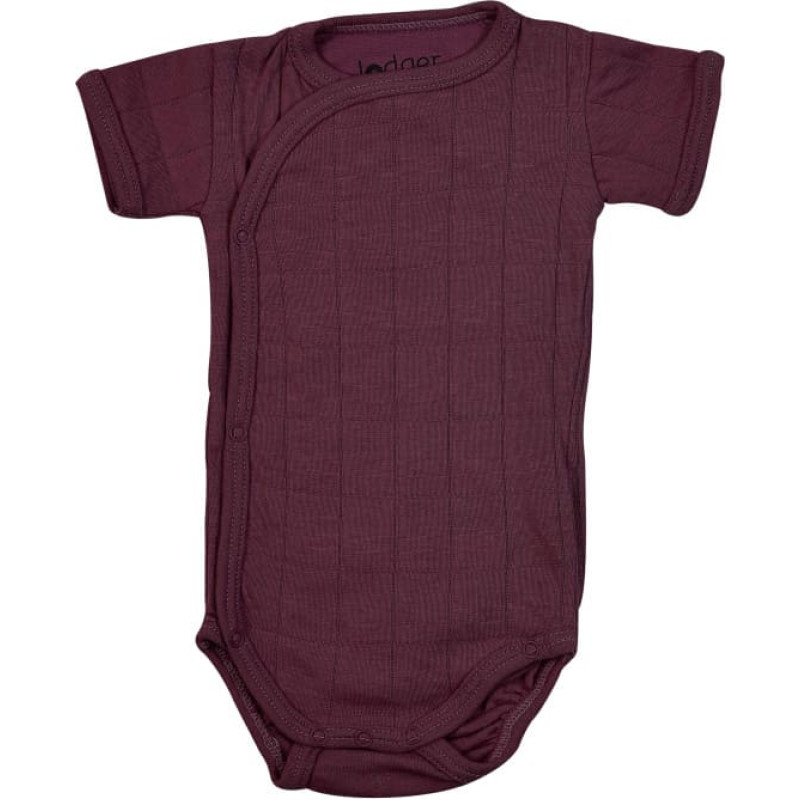 LODGER Romper Solid хлопковый бодик с короткими рукавами, 68 размер RFS 077 Nocture