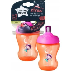 TOMMEE TIPPEE чашка c соломинкой, для девочек 7м+, 447154 СКИДКА