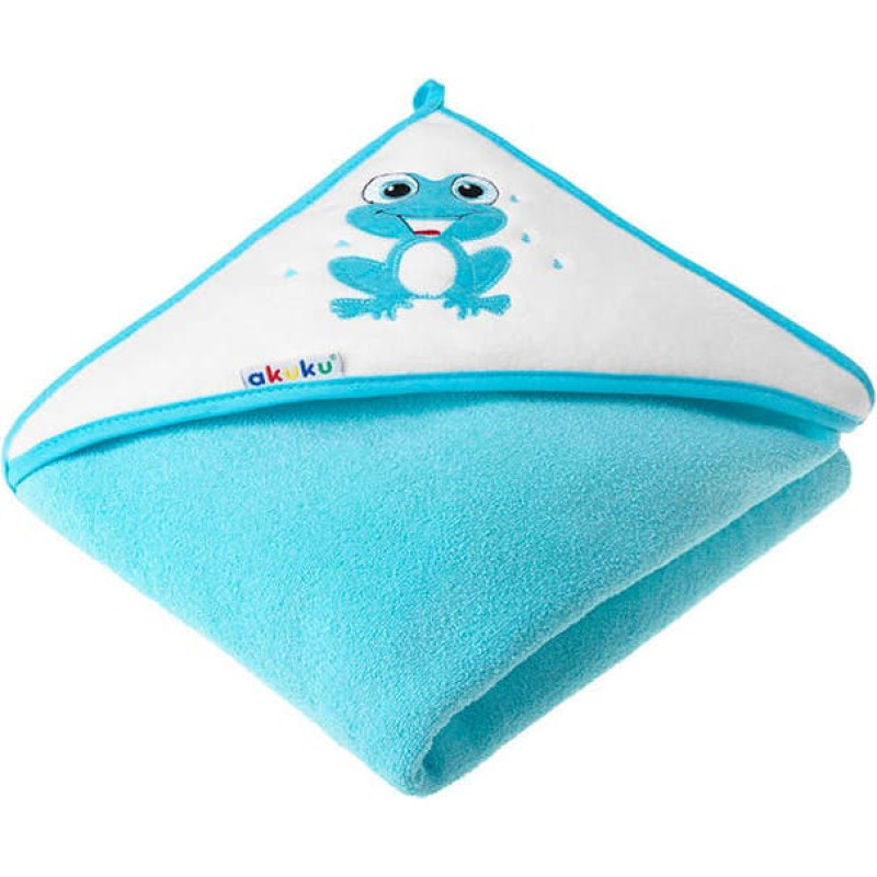 AKUKU FROG полотенце с капюшоном 100x100см A1256 turkus