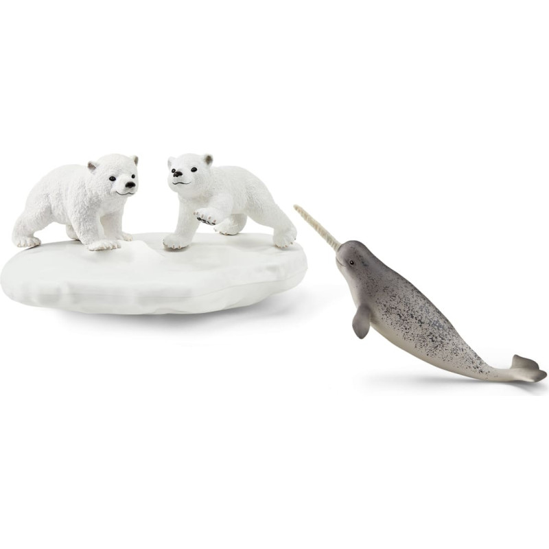 SCHLEICH WILD LIFE Белые медведи на горке